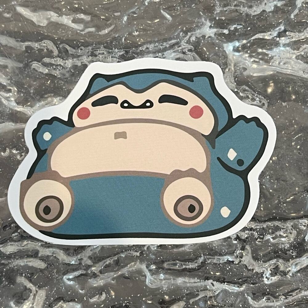 5/$10 Waterproof Vinyl Sticker Pokémon Snorlax Chibi